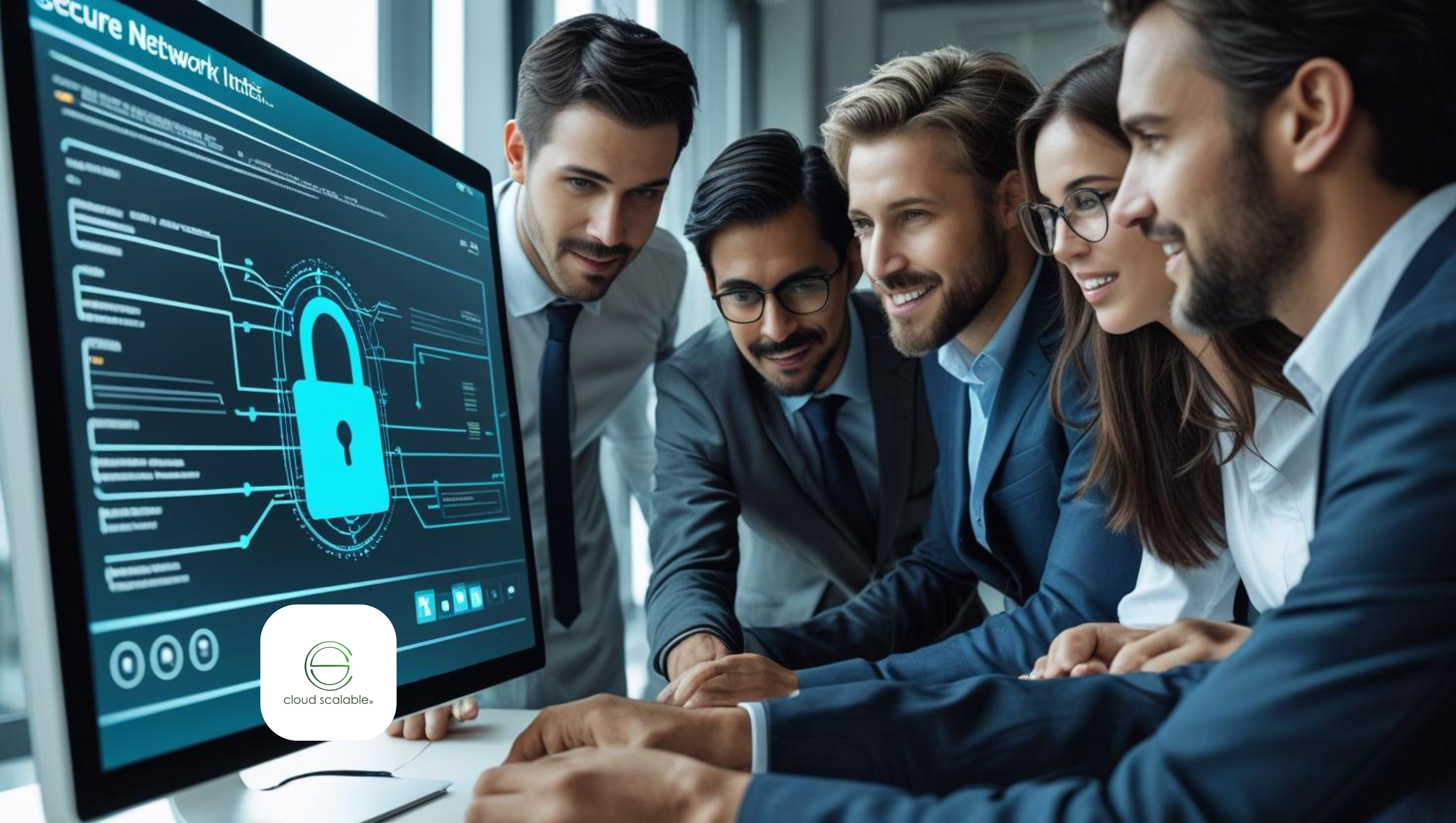 Equipo profesional transmitiendo confianza